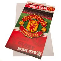 Manchester United FC Birthday Card No 1 Fan