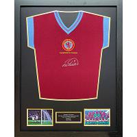 Aston Villa FC 1982 Withe Signed Shirt (Framed)