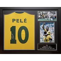 Brazil 1970 Pele Signed Shirt (Framed)