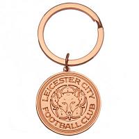 Leicester City FC Rose Gold Plated Keyring