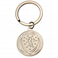 Scotland FA Silver Plated Keyring