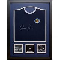 Scotland FA Denis Law Signed Shirt (Framed)