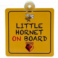 Watford FC Baby On Board Sign