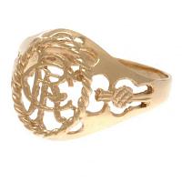 Rangers FC 9ct Gold Crest Ring Small