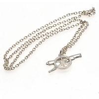 Arsenal FC Pendant & Chain - Silver Plated - Gunner