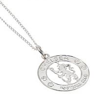 Chelsea FC Sterling Silver Pendant & Chain CR