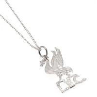 Liverpool FC Pendant & Chain - Sterling Silver - Liver Bird