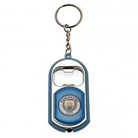 Manchester City FC Bottle Opener Keyring Torch