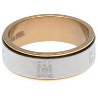 Manchester City FC Bi Colour Spinner Ring X-Small
