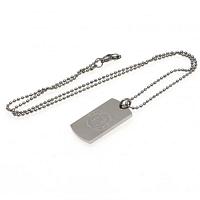 Chelsea FC Dog Tag & Chain - Engraved Crest