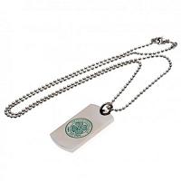 Celtic FC Colour Crest Dog Tag & Chain