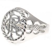 Rangers FC Ring - Silver Plated - Size U