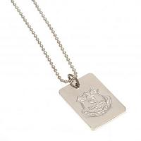 Everton FC Dog Tag & Chain - Silver Plated