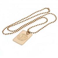 Chelsea FC Dog Tag & Chain - Gold Plated