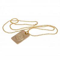 Leicester City FC Gold Plated Dog Tag & Chain