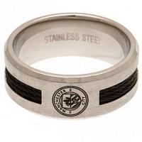 Manchester City FC Ring - Black Inlay - Size U