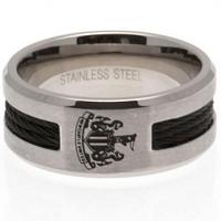 Newcastle United FC Ring - Black Inlay - Size X