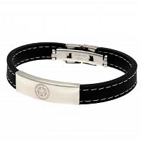 Leicester City FC Stitched Silicone Bracelet BK