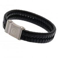 Chelsea FC Leather Bracelet - Single Plait