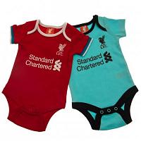 Liverpool FC 2 Pack Bodysuit 12/18 mths GR