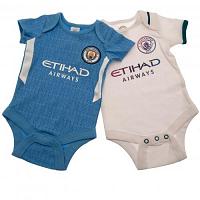 Manchester City FC 2 Pack Bodysuit 12/18 mths SQ