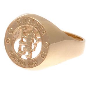 Chelsea FC 9ct Gold Crest Ring Large 1