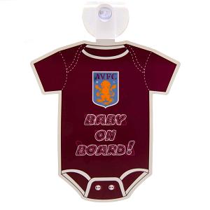 Aston Villa FC Baby On Board Sign 1
