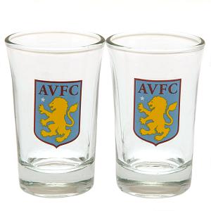 Aston Villa FC 2pk Shot Glass Set 1