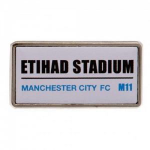Manchester City FC Pin Badge - Street Sign 1