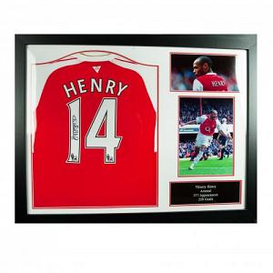 Arsenal FC Henry Signed Shirt (Framed) 1