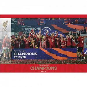 Liverpool FC Premier League Champions Poster Trophy Lift 15 1