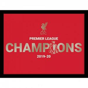 Liverpool FC Premier League Champions Metallic Picture 16 x 12 1