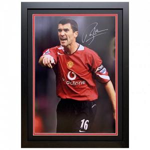 Manchester United FC Keane Signed Framed Print 1