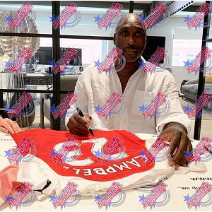 Arsenal FC Campbell Signed Shirt (Framed) 2