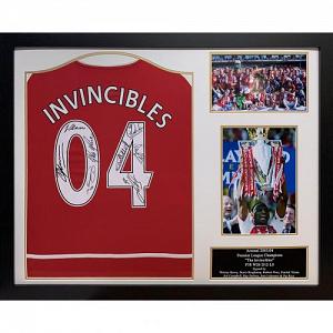 Arsenal FC Invincibles Season Signed Shirt (Framed) 1