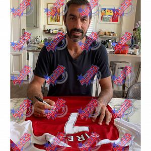 Arsenal FC Pires Signed Shirt (Framed) 1