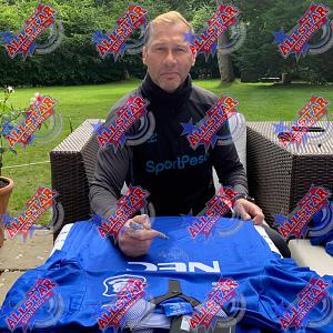 Everton FC Ferguson Signed Shirt (Framed) 2