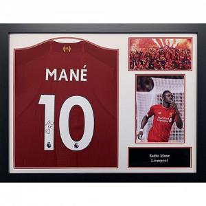 Liverpool FC Mane Signed Shirt (Framed) 1