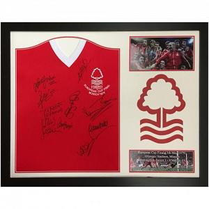 Nottingham Forest FC 1979 European Cup Final Signed Shirt (Framed) 1