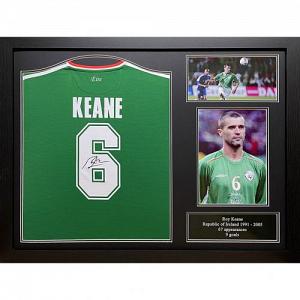 Ireland Keane Signed Shirt (Framed) 1