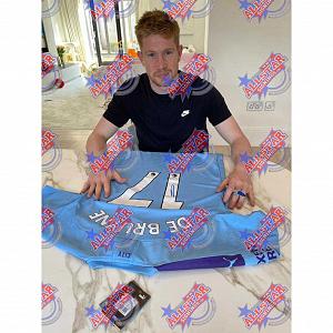 Manchester City FC De Bruyne Signed Shirt 2