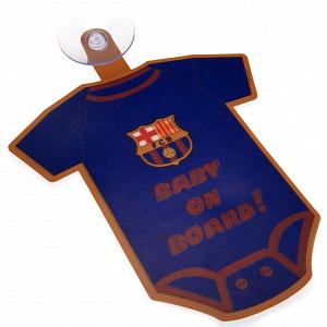 FC Barcelona Baby On Board Sign 1