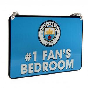Manchester City FC Bedroom Sign - No1 Fan 1