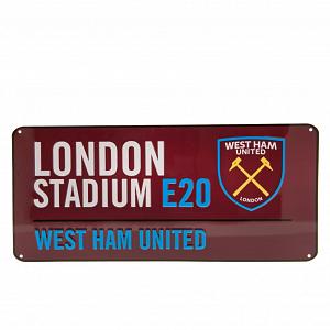 West Ham United FC Street Sign CL 1
