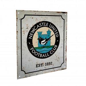 Newcastle United FC Retro Logo Sign 1