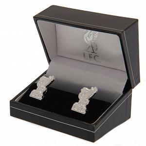 Liverpool FC Silver Plated Formed Cufflinks LB 1