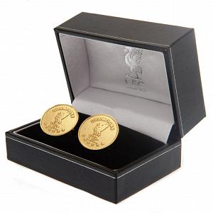 Liverpool FC Champions Of Europe Gold Plated Cufflinks 1