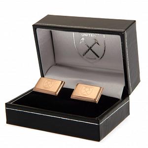 West Ham United FC Rose Gold Plated Cufflinks 2