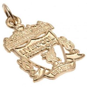 Liverpool FC 9ct Gold Pendant Crest Small 1