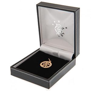 Rangers FC 9ct Gold Pendant Round Crest 1